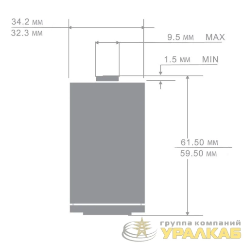Элемент питания солевой D/R20 1.5В SR2 (уп.2шт.) Ergolux 12442 детальная картинка
