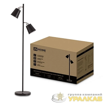 Светильник ТНО 01-2Ч 2х60Вт E27 230В напольн. под лампу на основании черн. IN HOME 