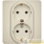 Розетка Inspiria 16А 250В 2х2P+E немецк. стандарт сл. кость IEK 