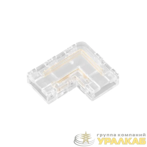 Коннектор угловой FIX-MONO-8mm-2pin-STS прозр. (уп.10шт) Arlight 