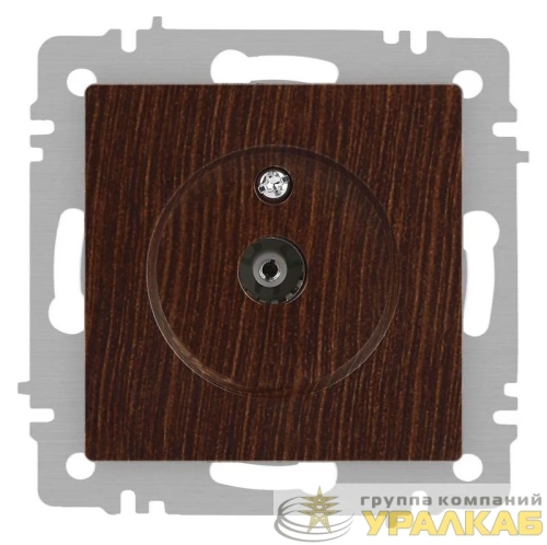 Розетка телевизионная одиночная TV СП Accent 6-301-10 IP20 венге Intro 
