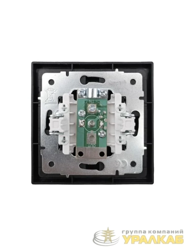 Розетка ТВ оконечная СП ZIMA IP20 черн. бархат LEZARD 