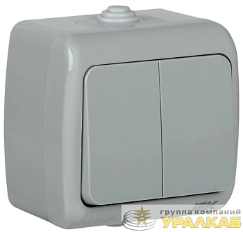 Выключатель 2-кл 1п ОП AQUATIC ВС-20-2-0-А 10А IP54 GENERICA 