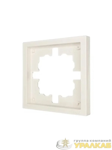 Рамка 1-мест. горизонт. ZIMA слон. кость LEZARD 