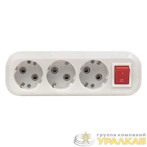 Колодка удлинителя 3-м с заземл. 16А Эксперт 3.5кВт с выкл. PROxima EKF 