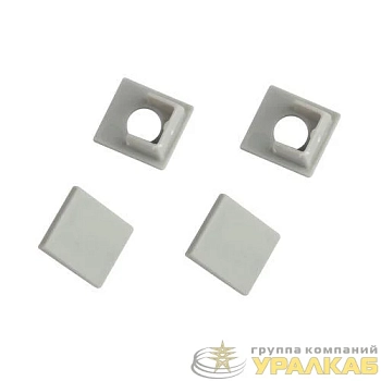 Набор заглушек 5022-3 для профиля 5022. 4624. 5313(01) 3313. 3213. 5313(02) 2шт глухие 2шт с отверстием Эра 