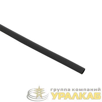 Трубка термоусадочная ТУТк с клеевым слоем нг 9/3 черн. 1м (уп.10м) PROxima EKF tut-k9-b