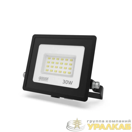 Прожектор светодиодный Elementary 30Вт IP65 6500К 2550лм PROMO G3 черн. GAUSS 