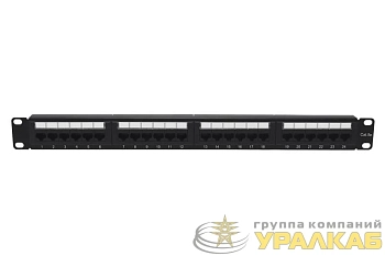 Патч-панель 19 1U кат.5E неэкранир. 24 порта RJ45 Dual IDC TOKOV ELECTRIC TKE-PP-5E-1U-24P-UTP