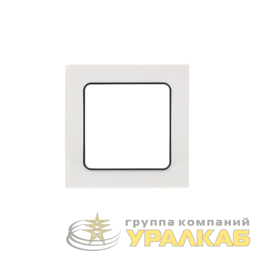 Рамка 1-м Стокгольм бел. с линией цвета черн. PROxima EKF EXM-G-304-10