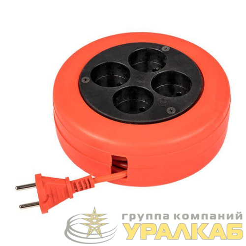 Удлинитель-рулетка 4х10м без заземл. 10А IP20 2.3кВт ПВС 2х0.75 PROxima EKF 