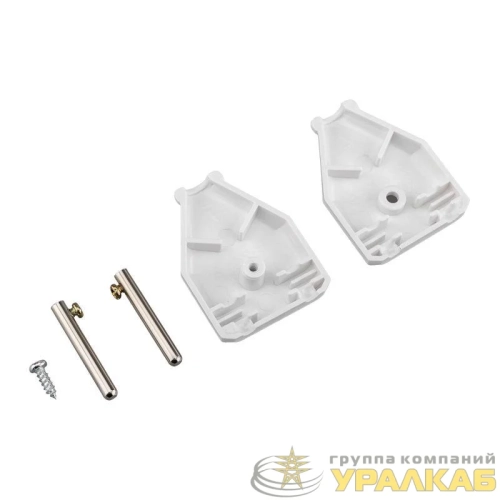 Вилка прямая 6А плоская без заземл. бел. Rexant 