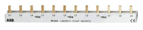 Разводка шинная 3ф PS3/12 Comp(PIN) ABB 2CDL231001R1012 детальная картинка