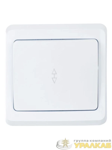 Переключатель проходной 1-кл. 1п СП Вега 10А IP20 ВСп10-1-0-ВБ бел. GENERICA 