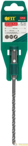 Бур по бетону SDS PLUS с двойн. резьбой 7х160мм FIT 