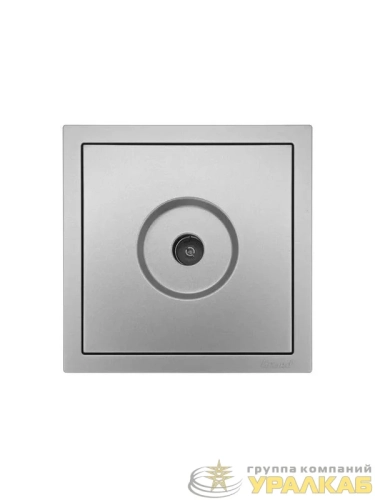 Розетка ТВ оконечная СП ZIMA IP20 сер. матов. LEZARD 704-7488-130 детальная картинка