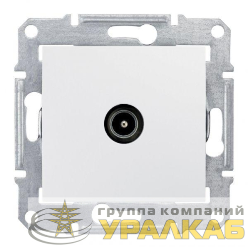 Коннектор TV Sedna проходн. бел. SchE SDN3201221 детальная картинка
