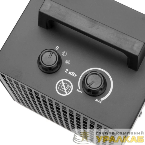 Пушка тепловая электрическая квадратная PTC 2кВт Rexant 60-0041 детальная картинка