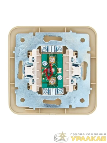 Розетка телевизионная проходная TV СП ASTI IP20 в сборе крем. LEZARD 