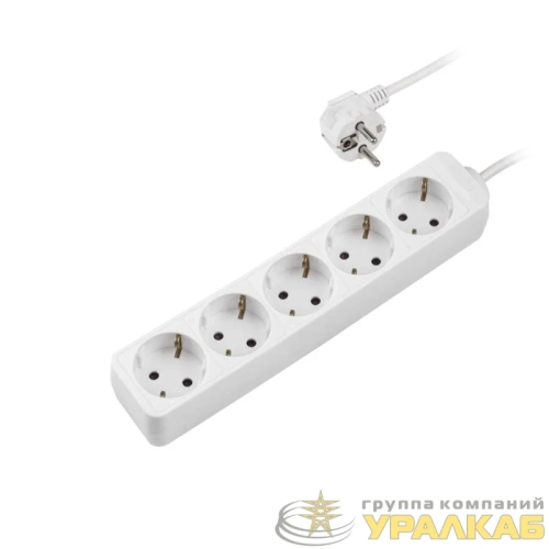 Удлинитель 5х1.5м с заземл. защитн. шторки ПВС 3х1 ФАZА 