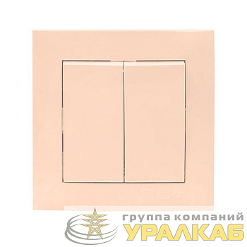 Выключатель 2-кл. СП Валенсия 10А IP20 крем. PROxima EKF EWV10-023-20