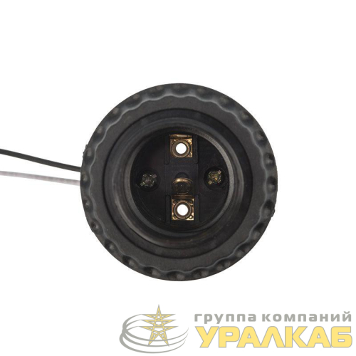 Патрон E27 с проводом 20см черн. Rexant 11-8876 детальная картинка