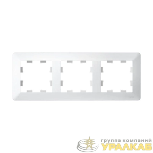 Рамка 3-м AtlasDesign Air лотос/дым. бел. SE 