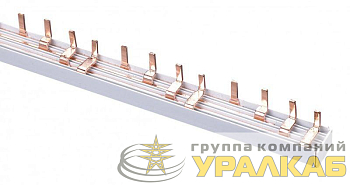 Шина соединительная типа PIN (штырь) 4п до 75А ШС-101 (дл.1м) DEKraft 32033DEK