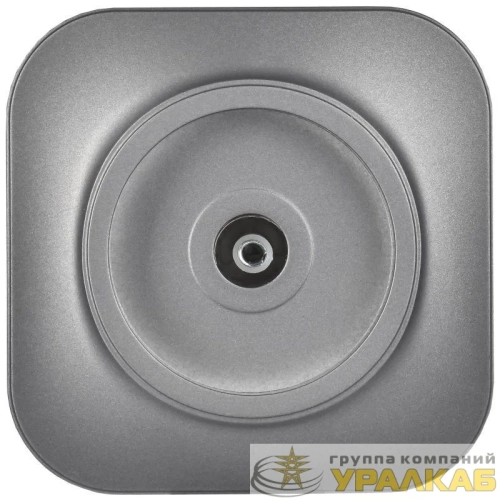 Розетка телевизионная TV 1-м ОП GLORY РТВ20-ХСм сталь матов. IEK 