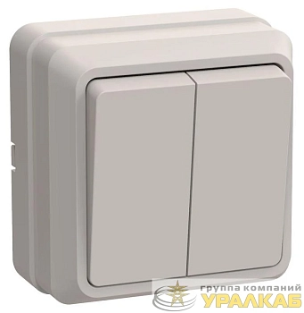 Выключатель 2-кл. ОП Октава 10А IP20 ВС20-2-0-ОКм крем. IEK EVO20-K33-10-DC Выключатель 2-кл. ОП Октава 10А IP20 ВС20-2-0-ОКм крем. IEK EVO20-K33-10-DC