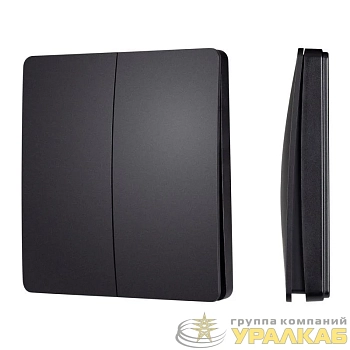 Панель кнопочная KINETIC-801-22-2G-WP-SUF Black (No battery IP67 433Mhz) IP67 пластик INTELLIGENT ARLIGHT 048257