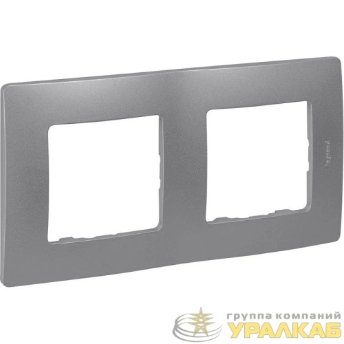 Рамка 2-м Etika алюм. IEK 672552 детальная картинка