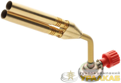 Горелка газовая двойн. для стандартного цангового баллона КУРС 67630 детальная картинка