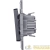Выключатель 2-кл. Inspiria 10А IP20 250В 10AX механизм антрацит IEK 673623 детальная картинка