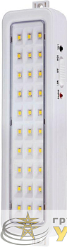 Светильник светодиодный LA-112 30LED 220В аккумуляторный Li-ion бел. Camelion 13149