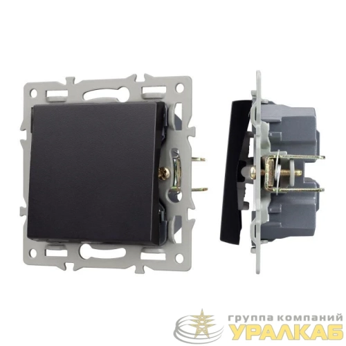 Механизм выключателя одноклавишный перекрестный SWT-MKX1-PL-BK (250В 16А) Arlight 