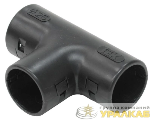 Тройник открывающийся TI25G черн. IEK CTA10D-TIG25-K02-025 детальная картинка
