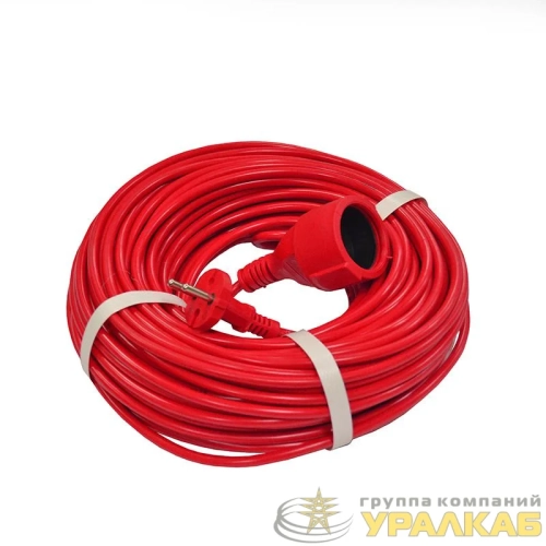Удлинитель-шнур 1х40м без заземл. 10А IP20 2.2кВт ПВС 2х1 DOMTOK 
