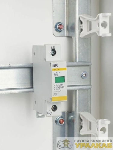 Ограничитель перенапряжения ОПС1-D 1P IEK MOP20-1-D детальная картинка