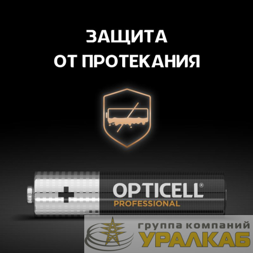 Элемент питания алкалиновый AAA/LR03 (блист. 12шт) Professional Opticell 5052006