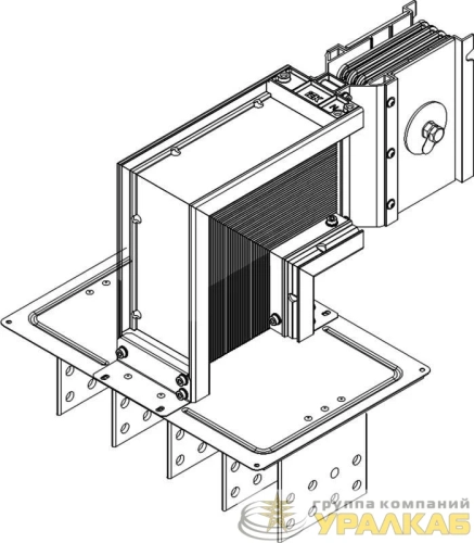 Секция фланцевая вниз Тип1 5000А Al 3L+N+PER НК IP55 тран. IEK LB-5000A4-25-F-FD1 детальная картинка