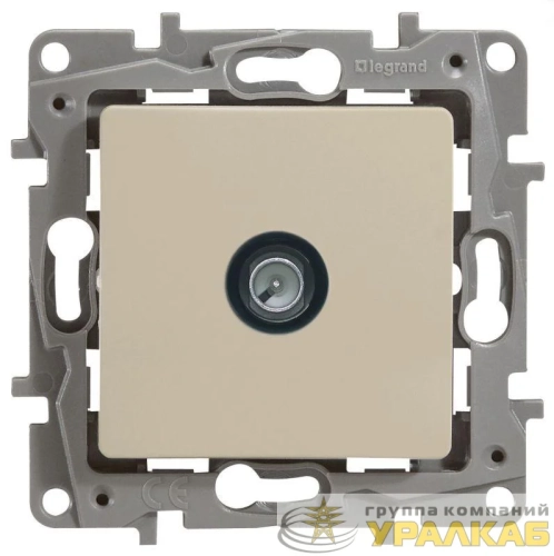 Розетка телевизионная оконечная TV СП Etika 5дБ 5-862МГц механизм сл. кость IEK 