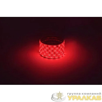 Лента светодиодная LS2835 -4.8-60-12-R-IP65-1 year-5m красн. (уп.5м) Эра 