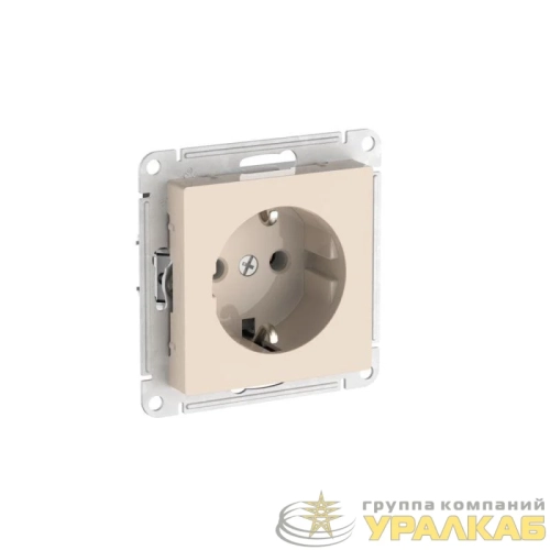 Розетка AtlasDesign 16А с заземл. быстрозажим. клем. механизм беж. SE 