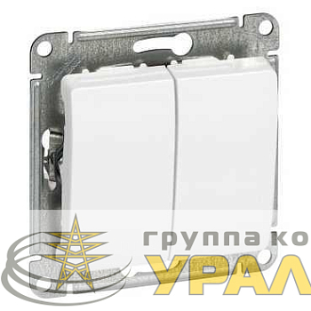 Выключатель 2-кл. СП Glossa 10А IP20 (сх. 5) 10AX механизм бел. SE GSL000151