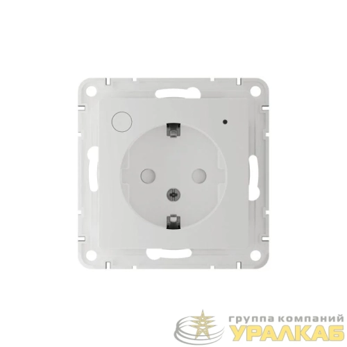 Розетка AtlasDesign Smart 16А L+N с заземл. защ. шторки Zigbee механизм бел. SE 