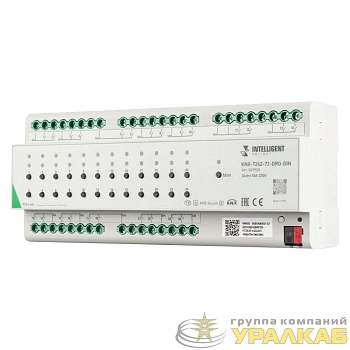 Модуль релейный KNX-7242-72-DRO-DIN Grey (BUS 24х10А) IP20 пластик INTELLIGENT ARLIGHT 049900
