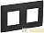 Рамка 2-м SKANDY SK-F02G графит IEK SK-M22-K53
