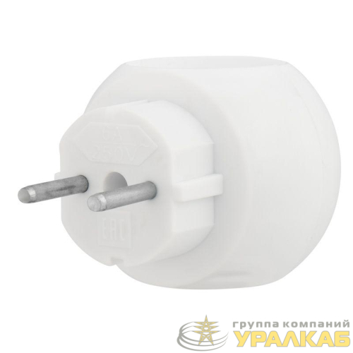 Разветвитель 3-м 6А Шар бел. (уп.2шт) Rexant 11-1063-2 детальная картинка