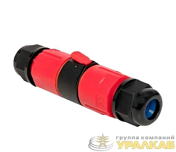 Коннектор кабельный PCC-I3-FD 3х2.5 24А IP68 JazzWay 